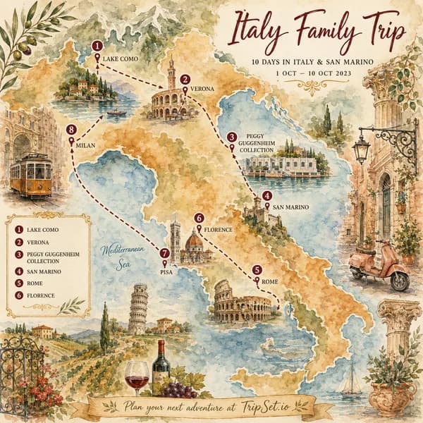 Whimsical Watercolor Map style preview