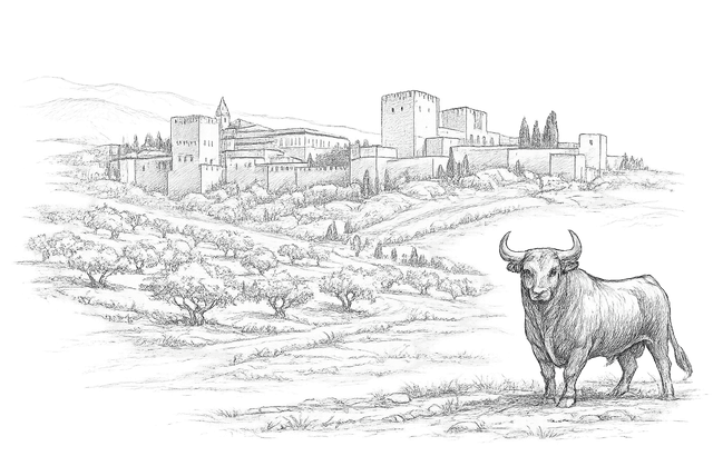 Spain travel sketch